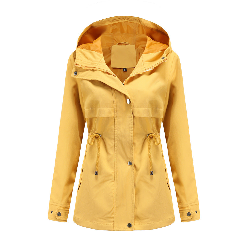 Damen funktionale Übergangsjacke mit verstellbarem Taillenbündchen R&B