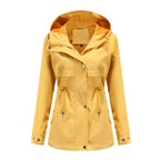 Damen funktionale Übergangsjacke mit verstellbarem Taillenbündchen