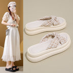 Damen Bequeme Slippers mit modischem Schleifen-Design R&B