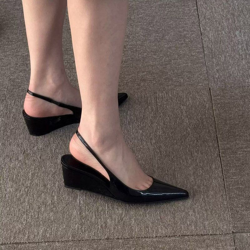Damen elegante Slingback-Wedges R&B