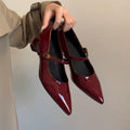 Damen elegante Pumps mit verstellbarem Riemen und spitzem Zehenbereich R&B