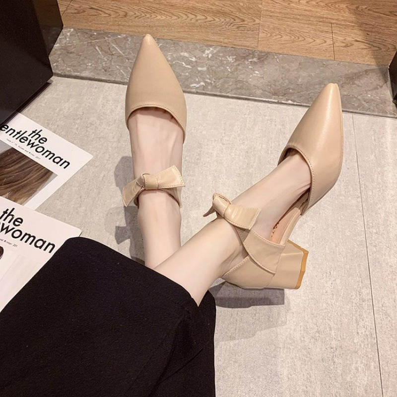 Damen Elegante Slingpumps mit Schleifenverzierung R&B