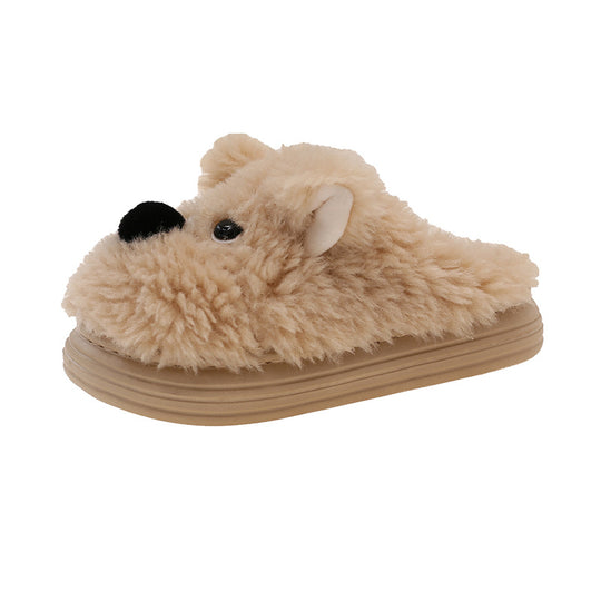 Damen Flauschige Hausschuhe mit süßem Tiermotiv R&B