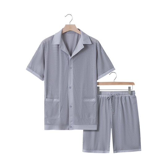 Damen luftiges Freizeitanzug-Set aus Mesh R&B