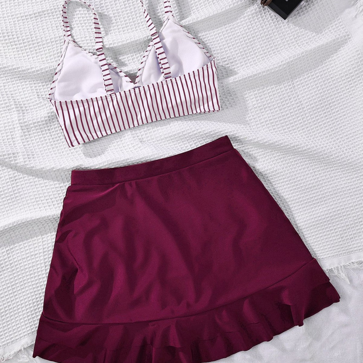 Damen Bikinioberteil mit elegantem Bralette-Schnitt und modischer Rüsche R&B