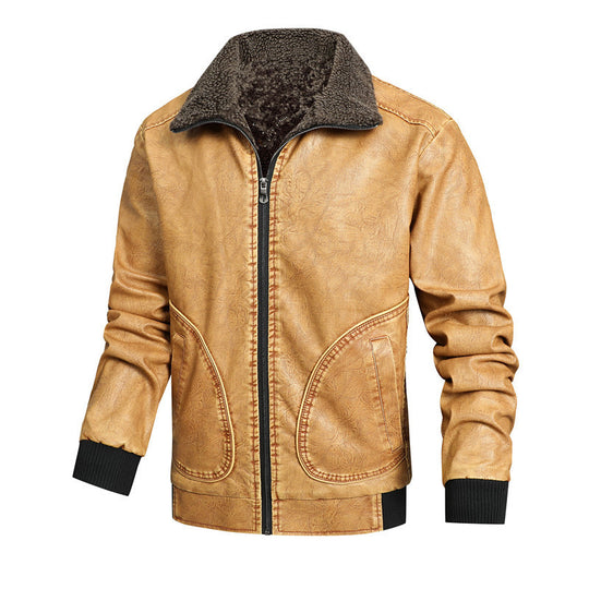 Herren lässige Vintage jacke mit weichem Innenfutter R&B