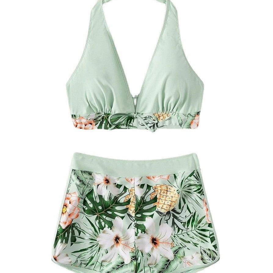 Damen Sportliches Bikiniset mit floralem Design R&B