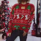 Damen Weihnachts-Pullover mit festlichem Weihnachtsdesign R&B