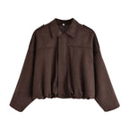 Damen modische Oversized-Jacke im lässigen Look R&B