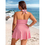 Damen Strandkleid mit raffiniertem Wickeldesign R&B