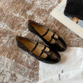 Damen Elegant verzierte Ballerinas mit doppeltem Riemchen und komfortabler Innensohle R&B