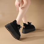 Damen Modische Plateausneaker mit robustem Obermaterial und hochgezogenem Schaft R&B