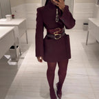 Damen elegante Blazerjacke mit Taschen und modernem Schnitt R&B