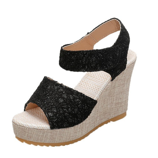 Damen Plateau-Sandalen mit elegantem Riemchen-Design R&B
