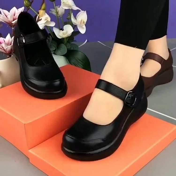 Damen Komfortable Halbschuhe mit verstellbarem Riemen und gepolsterter Innensohle R&B