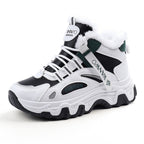 Damen modische Winter Sneakers mit kuscheligem Innenfutter und robustem Profil R&B