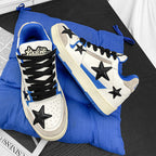 Damen modische Sneakers mit auffälligem Sternen-Design und gepolsterter Sohle R&B