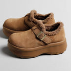 Damen Komfortable Clogs mit elegantem Kunstfellfutter R&B