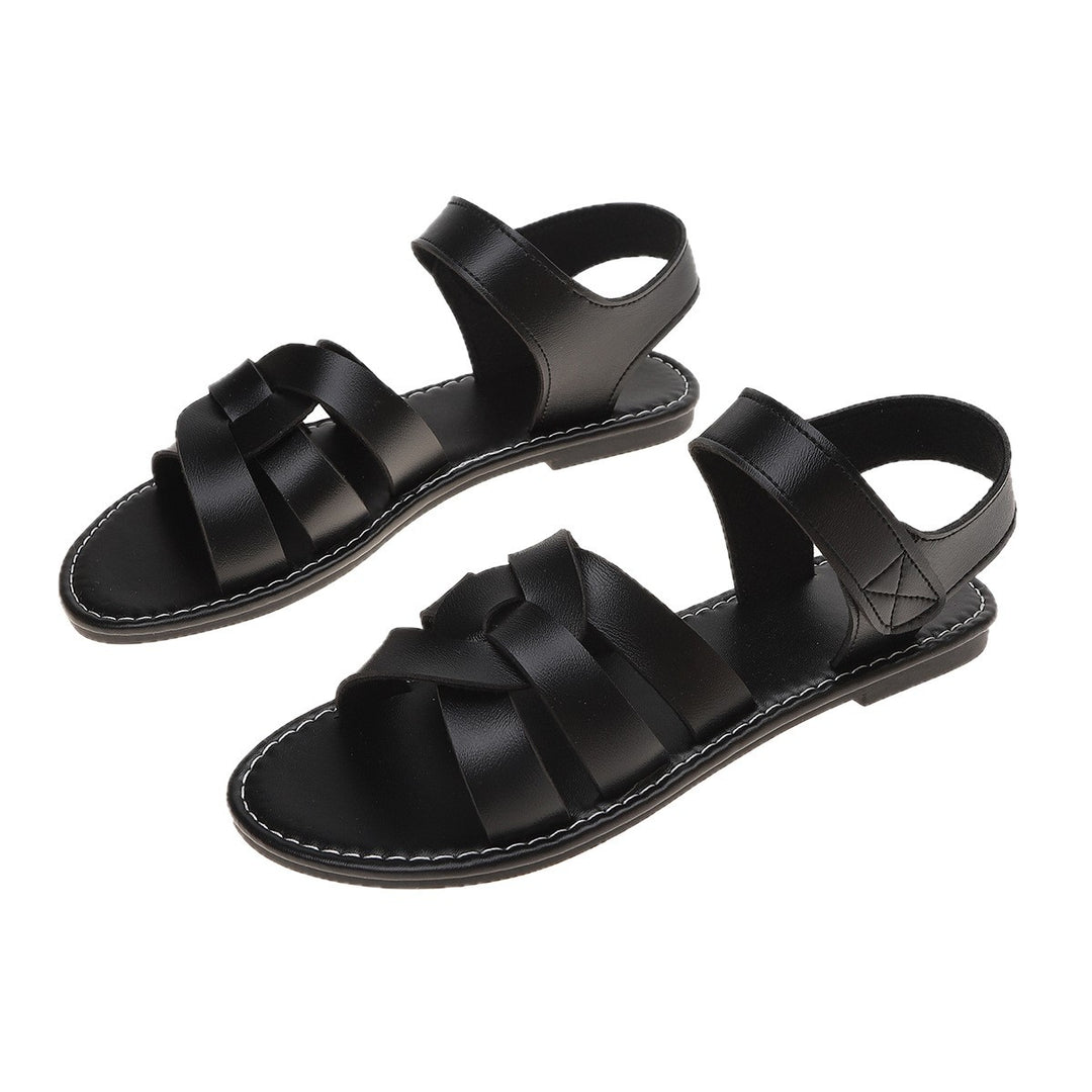 Damen hochwertige Sandalen mit verstellbarem Riemen und weichem Fußbett R&B
