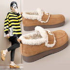 Damen Bequeme Plüsch-Sneaker mit auffälligem Veloursleder R&B