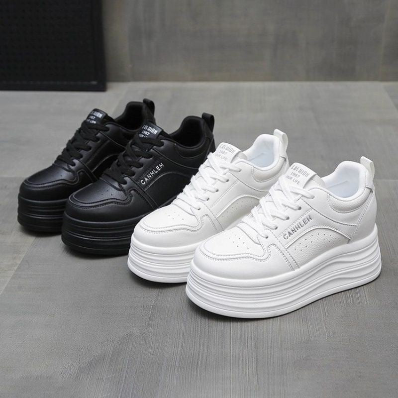Damen Sportliche Plateau Sneakers