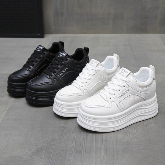 Damen Sportliche Plateau Sneakers R&B