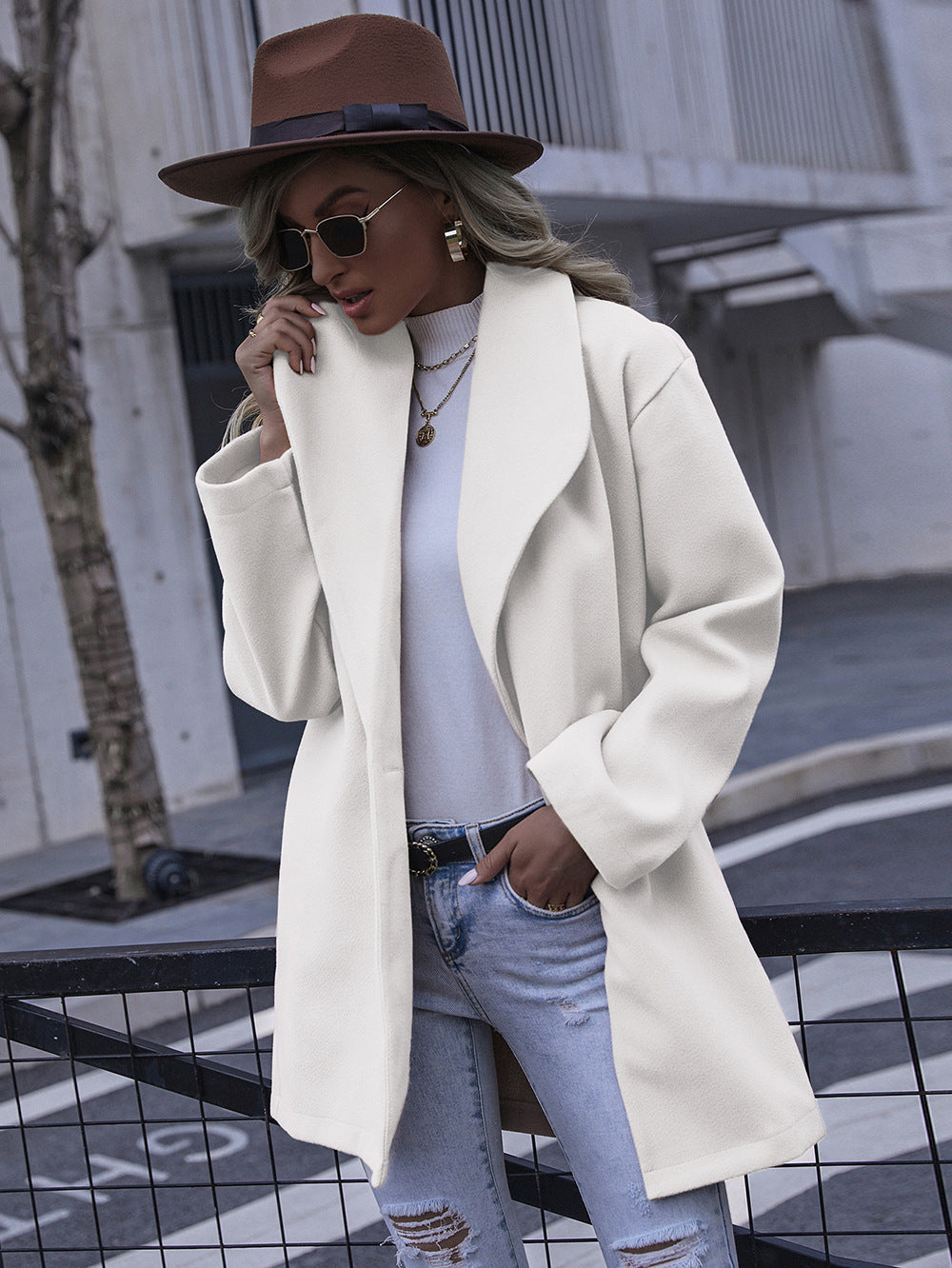 Damen Elegante Oversized Jacke R&B