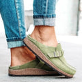 Damen Komfortable Clogs mit anatomischem Fußbett und modischem Schnallen-Design R&B