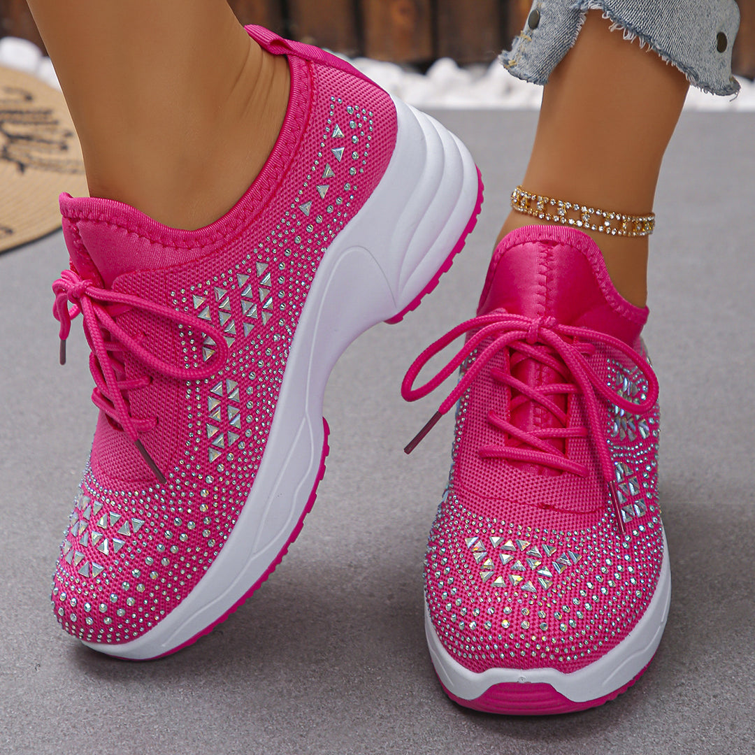 Damen Sportliche Sneaker mit atmungsaktivem Obermaterial und Komfortsohle R&B