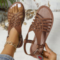 Damen Geflochtene Sandalen mit anatomischem Fußbett und verstellbarem Riemen R&B