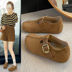 Damen bequeme Clogs mit verstellbarer Schnalle und weichem Obermaterial R&B