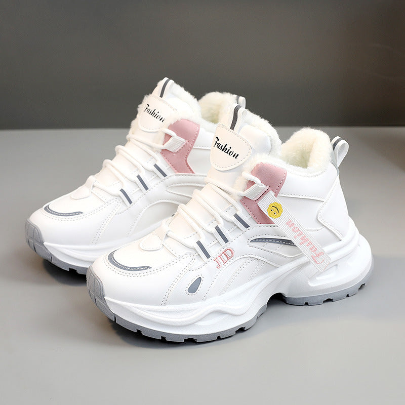 Damen gefütterte Winter-Sneaker mit rutschfester Sohle und atmungsaktivem Obermaterial R&B