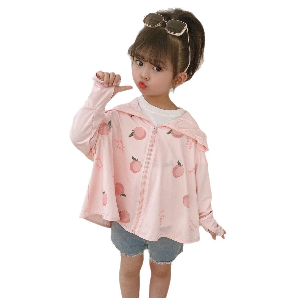 Jungen funktionale UV-Schutzjacke mit Kapuze R&B