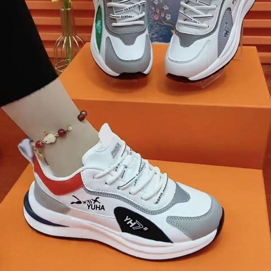 Damen Modische Fitness-Sneaker mit gepolsterter Sohle und atmungsaktivem Obermaterial R&B