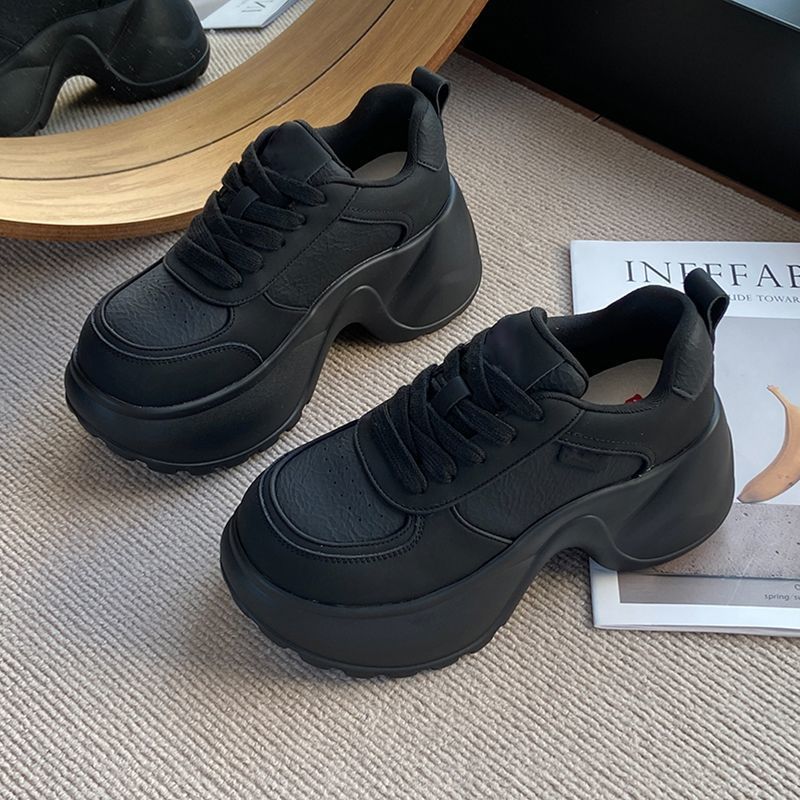 Damen Fashion Sneakers mit extrahohen Sohlen von