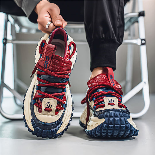 Damen Sportliche Chunky Sneakers mit rutschfester Sohle und modischem Design R&B