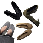 Damen spitze Wedge-Pumps aus samtweichem Velours R&B