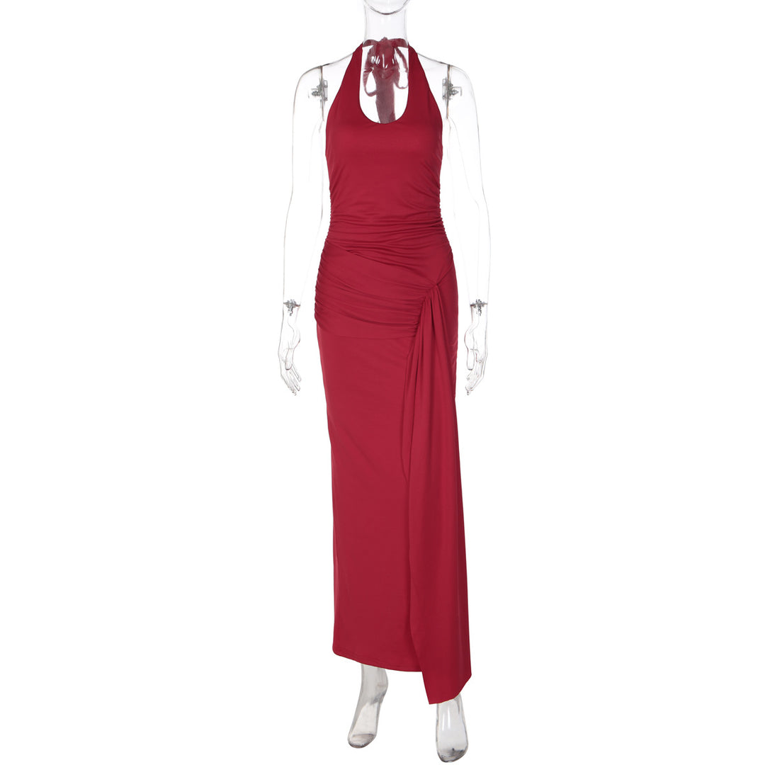 Damen Raffiniertes Wickel-Maxikleid R&B