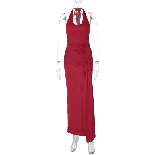 Damen Raffiniertes Wickel-Maxikleid R&B