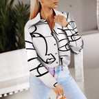 Damen Trendy Langarmbluse R&B