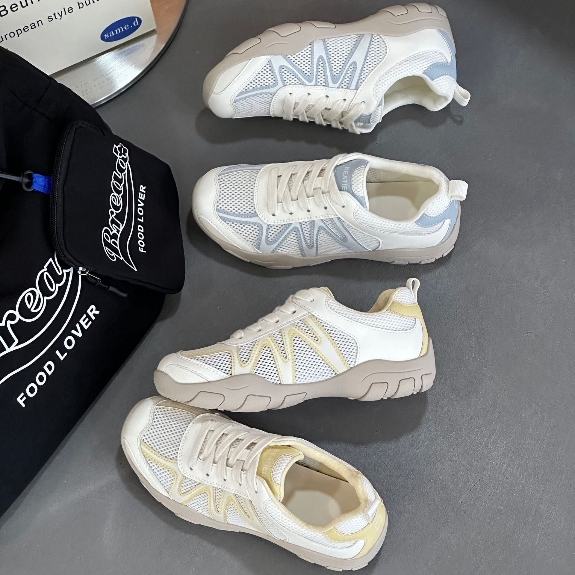 Damen Atmungsaktive Lauf-Sneaker mit Gel-Dämpfung R&B