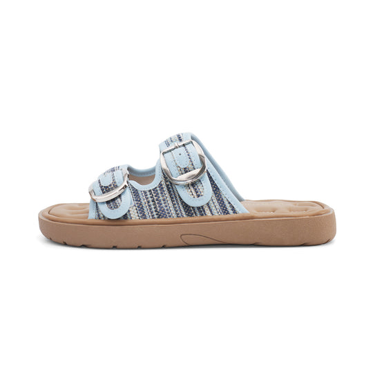 Damen Clogs mit elegantem Doppelschnallen-Design und komfortablem Fußbett R&B