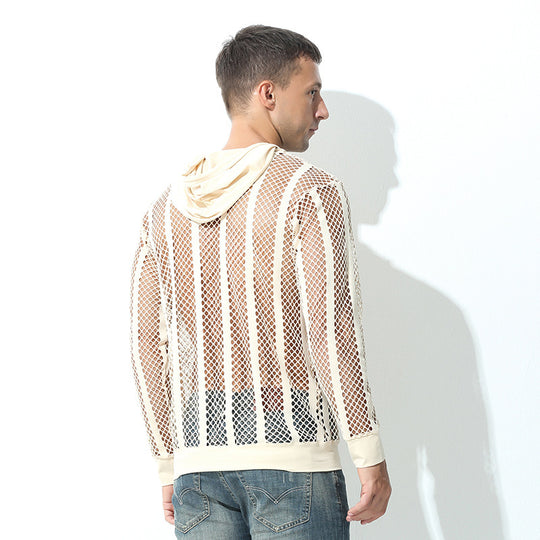 Damen Sportlicher Kapuzenpullover mit Luftmesh von R&B