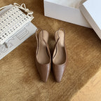 Damen Slingback Pumps aus hochwertigem Leder mit raffiniertem Flechtmuster