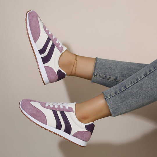 Damen Retro-Laufschuhe mit eleganten Akzenten und komfortabler Dämpfung R&B