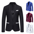 Herren eleganter Blazer mit modischem Schnitt und feinen Akzenten R&B