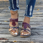 Damen Bequeme Riemensandalen mit ergonomischem Fußbett und modischem Riemendesign