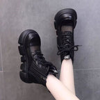 Damen Sportliche High-Top Sneakers mit Luftdurchlässigem Mesh und Chunky Sohle