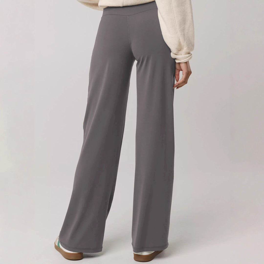Damen Sportliche Palazzo-Hose mit hohem Bund und komfortablem Schnitt R&B
