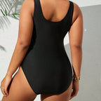 Damen Bademode mit Raffungen und floralem Design R&B